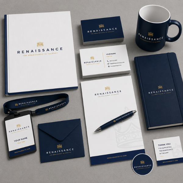 Canmore luxury real estate development brand identity and stationery — Blair and Co. branding agency Calgary