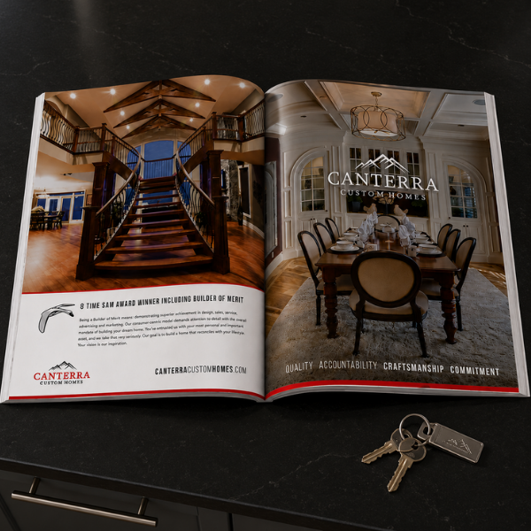 Luxury real estate development interior marketing photography — Blair and Co. real estate advertising Calgary